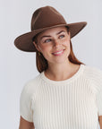 Blake Felt Fedora - Chocolate
