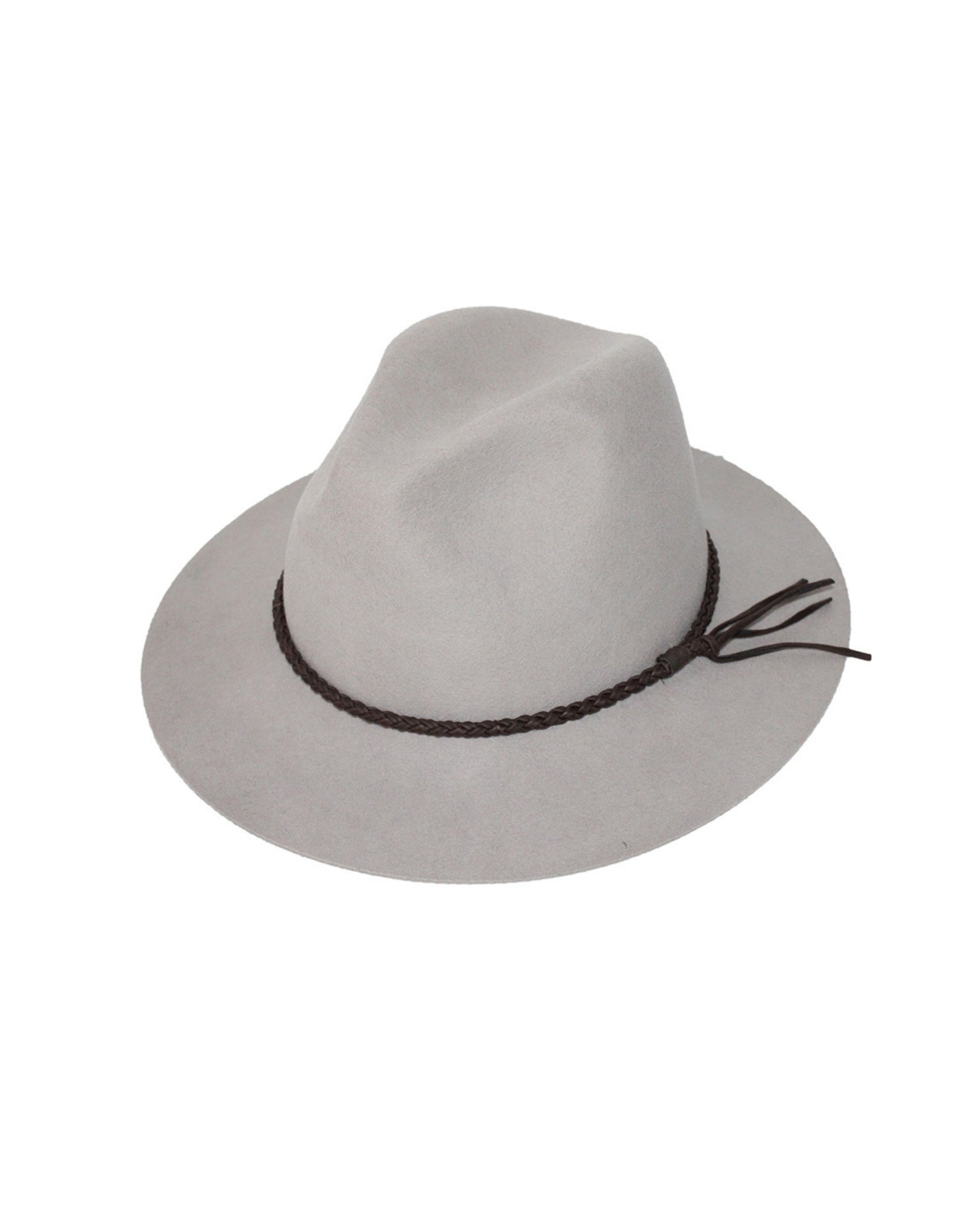 Willow Felt Fedora - Light Grey