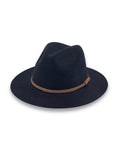 Alpine Wool Felt Fedora - Black