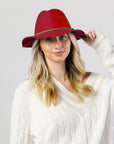Alpine Felt Fedora - Red