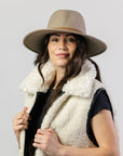 Cooma Felt Fedora - Mushroom