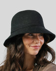 Wynter Wool Blend Bucket  - Black