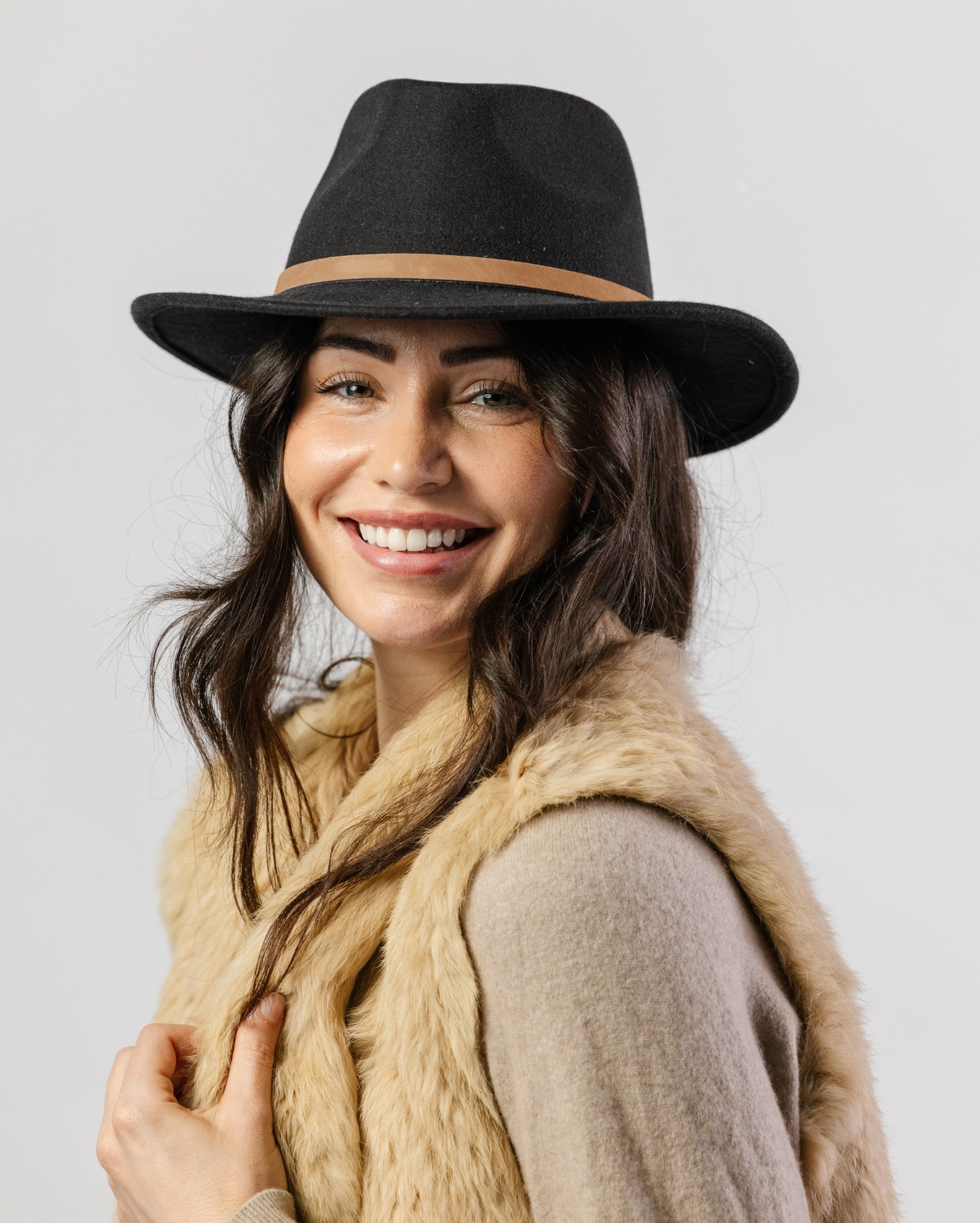 Verbier Felt Fedora - Black